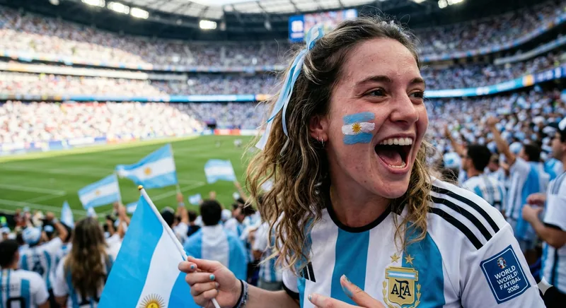 Fan argentina con TatuFlag
